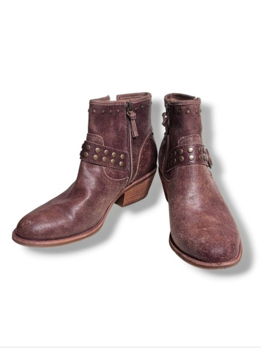 SOFFT Allene II Brown Studded Ankle Bootie Size 10